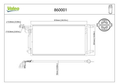 KLİMA RADYATÖRÜ VOLKSWAGEN POLO 06.2009> – VL860001