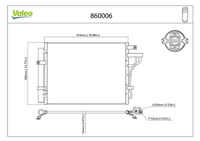 KLİMA RADYATÖRÜ KIA PICANTO 09.2011> – VL860006