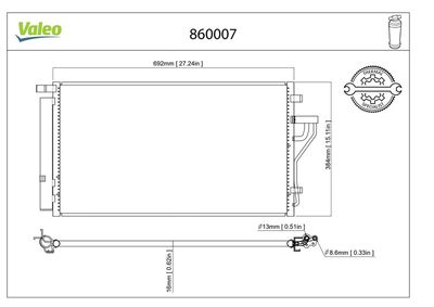 KLİMA RADYATÖRÜ KIA SPORTAGE 02.2011> – VL860007
