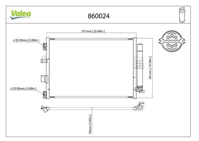 KLİMA RADYATÖRÜ FORD FOCUS III 07.2010> – VL860024