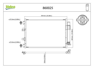 KLİMA RADYATÖRÜ FORD FOCUS III 07.2010> – VL860025