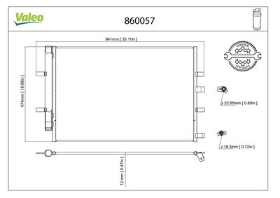 KLİMA RADYATÖRÜ FORD TRANSIT 08.2013> – VL860057