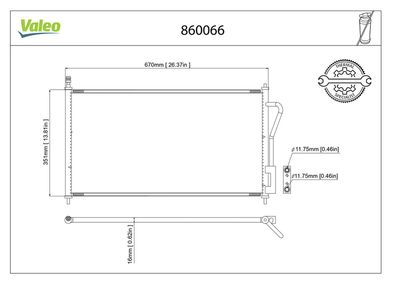 KLİMA RADYATÖRÜ FORD FOCUS 02.1999>11.2004 – VL860066