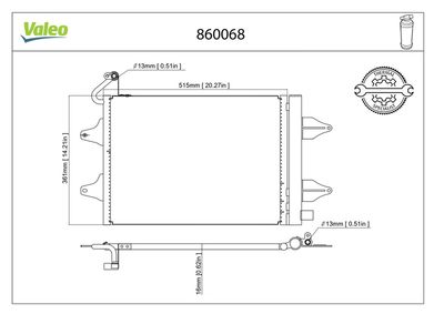 KLİMA RADYATÖRÜ VOLKSWAGEN POLO 09.2002> – VL860068