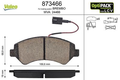 DİSK FREN BALATASI (LCV) (ÖN) PEUGEOT BOXER 06- – VL873466