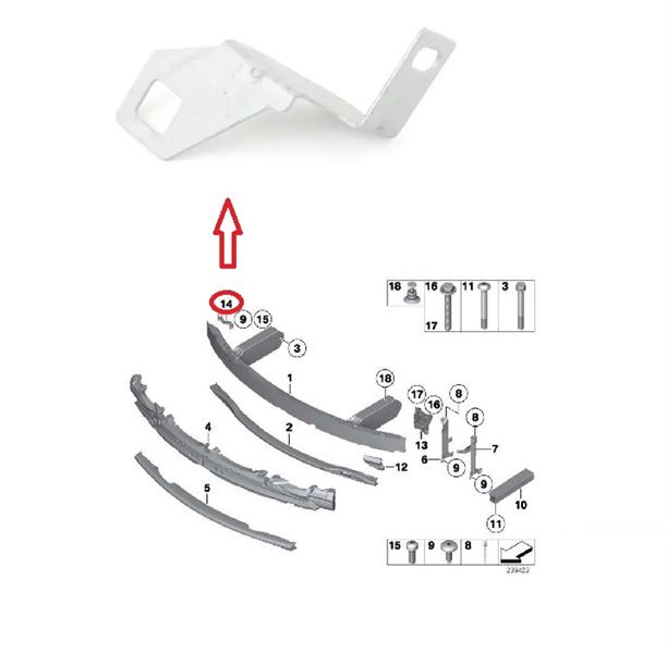 BMW ON TAMPON BRAKETI SOL ALUMINYUM F10 10>