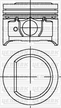 FORD MOTOR PISTON SEGMAN (76,00MM) / (STD) ESCORT CLX FIESTA ORION MONDEO ZH16 1,6 ZTECH E GHIA / GLXI 16