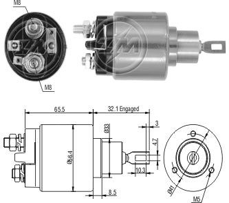 BMW MARS OTOMATIGI 12V VW ALFA ROMEO FIAT BMW AUDI 3 DELIK TEK FISLI (CBSB604)